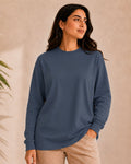 Navy basic Long sleeve T-shirt for women